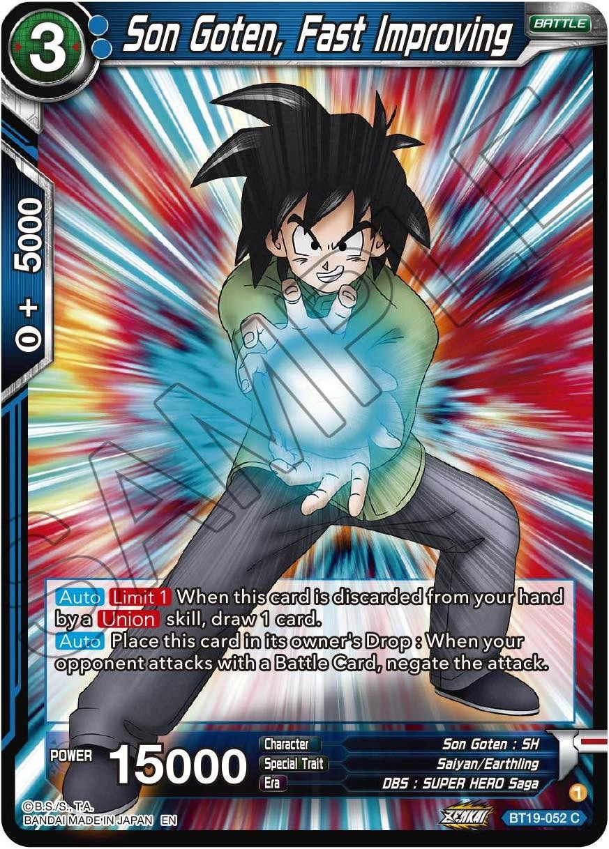 Son Goten, Fast Improving (BT19-052) [Fighter's Ambition] Parallel Foil