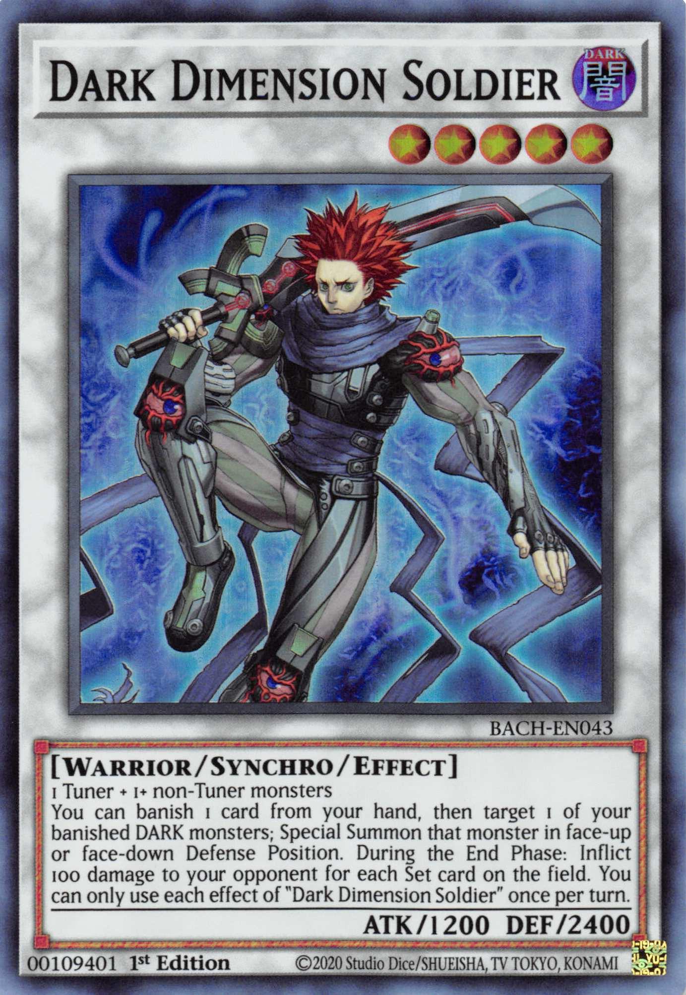Dark Dimension Soldier [BACH-EN043] Super Rare - Josh's Cards