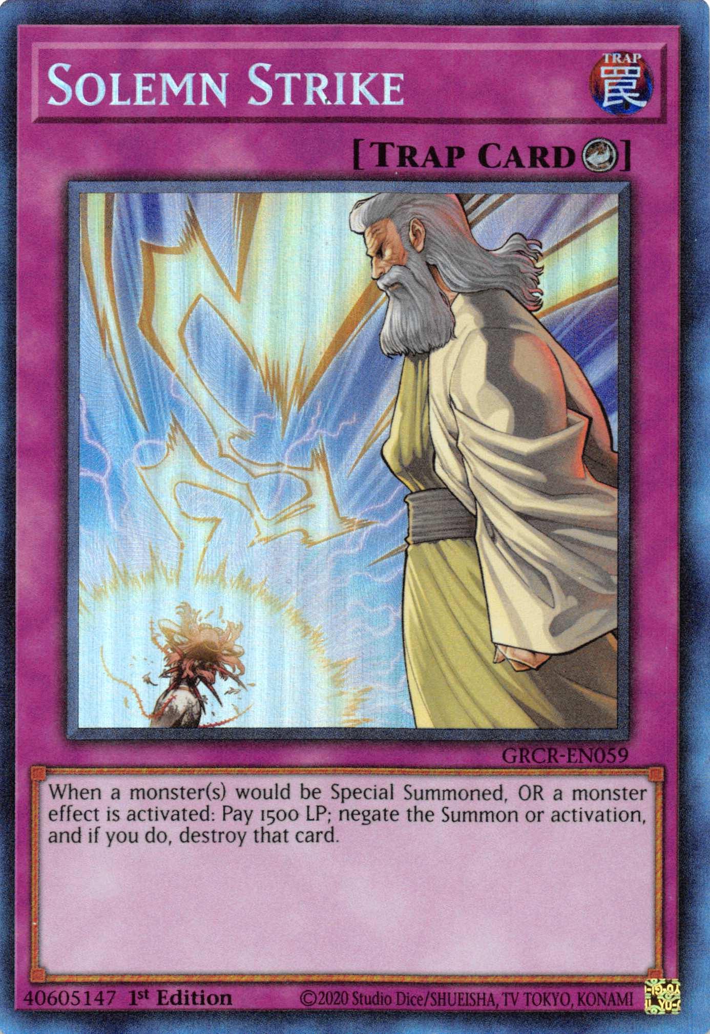 Solemn Strike [GRCR-EN059] Collector's Rare - Josh's Cards