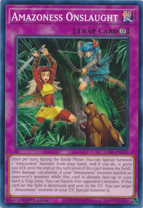 Amazoness Onslaught [LDS1-EN025] Common - Josh's Cards