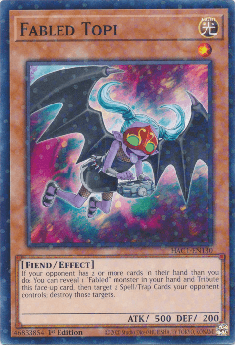 Fabled Topi (Duel Terminal) [HAC1-EN130] Common - Josh's Cards