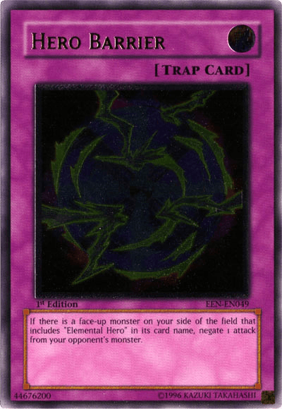 Hero Barrier [EEN-EN049] Ultimate Rare - Josh's Cards