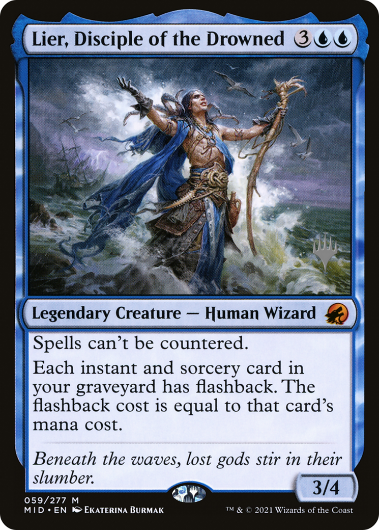 Lier, Disciple of the Drowned (PPMID-59P) - Innistrad: Midnight Hunt Promos Foil