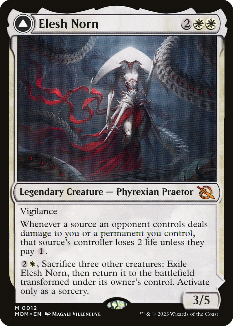 Elesh Norn // The Argent Etchings (MOM-012) - March of the Machine Foil