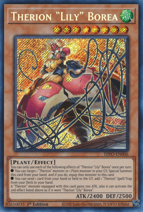 Therion Lily Borea [DIFO-EN006] Secret Rare - Josh's Cards