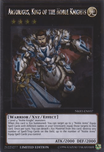 Artorigus, King of the Noble Knights [NKRT-EN037] Platinum Rare - Josh's Cards