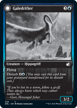 Galedrifter // Waildrifter (DBL-055) - Innistrad: Double Feature: (Double Faced Transform) Foil