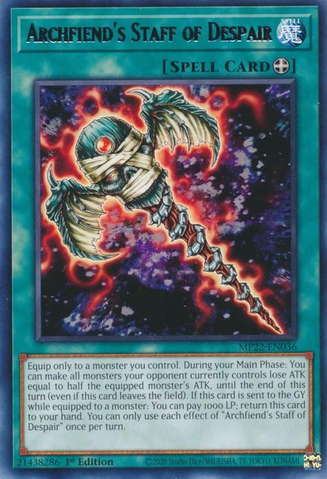 Archfiends Staff of Despair [MP22-EN036] Rare - Josh's Cards