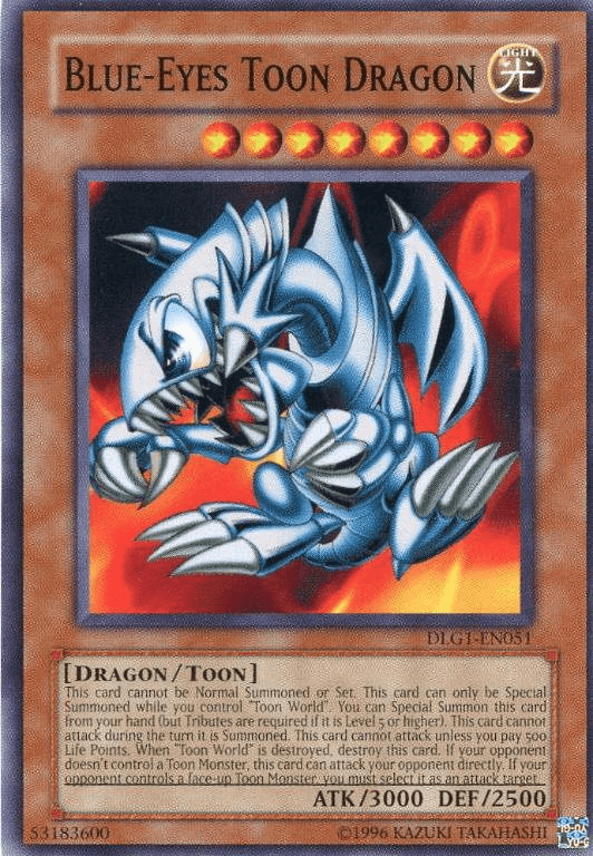 Blue-Eyes Toon Dragon [DLG1-EN051] Common - Josh's Cards