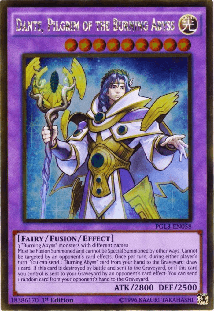 Dante, Pilgrim of the Burning Abyss [PGL3-EN058] Gold Rare - Josh's Cards