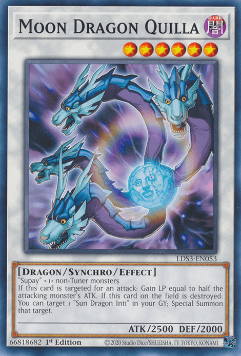Moon Dragon Quilla [LDS3-EN053] Common - Josh's Cards