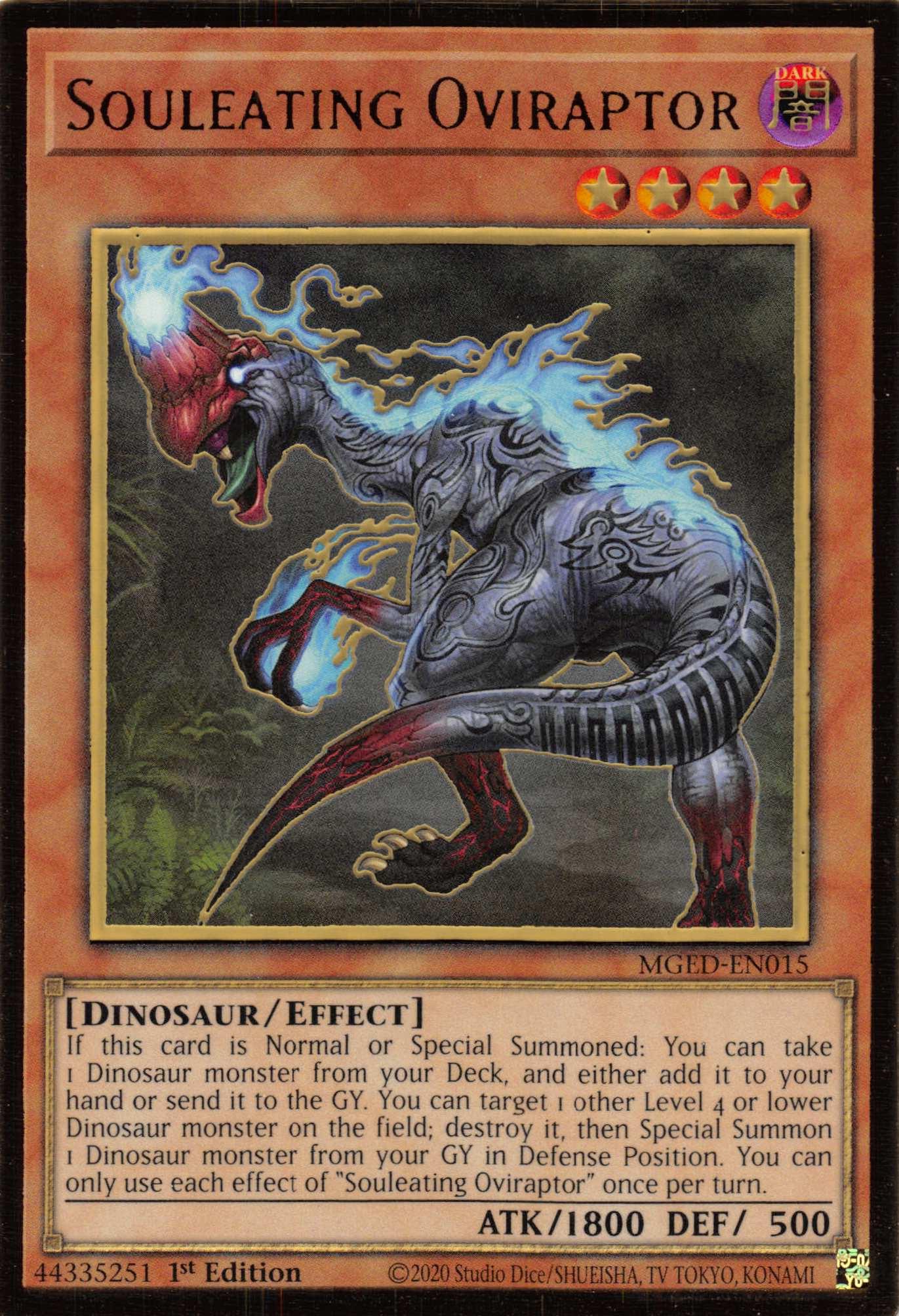 Souleating Oviraptor [MGED-EN015] Gold Rare - Josh's Cards