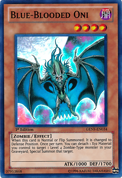 Blue-Blooded Oni [GENF-EN034] Super Rare - Josh's Cards
