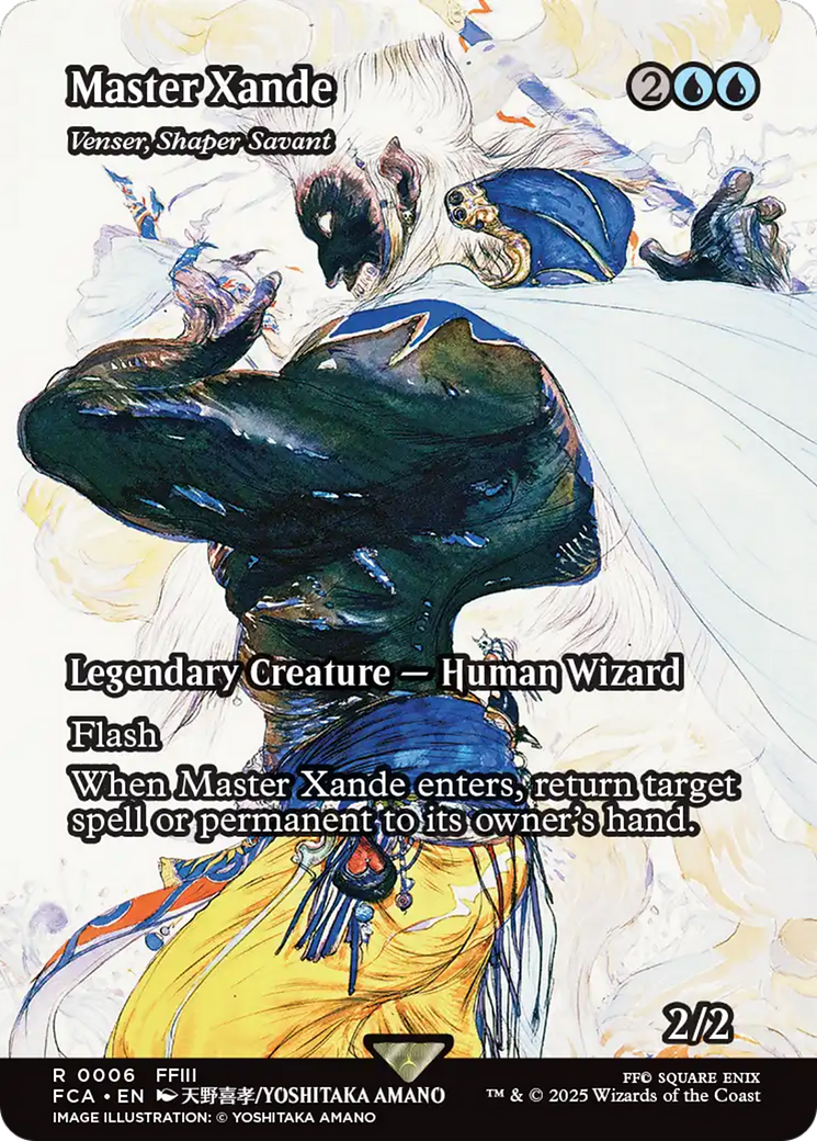 Master Xande - Venser, Shaper Savant (Showcase) (FCA-006) - FINAL FANTASY: Through the Ages / Master Xande (Borderless)