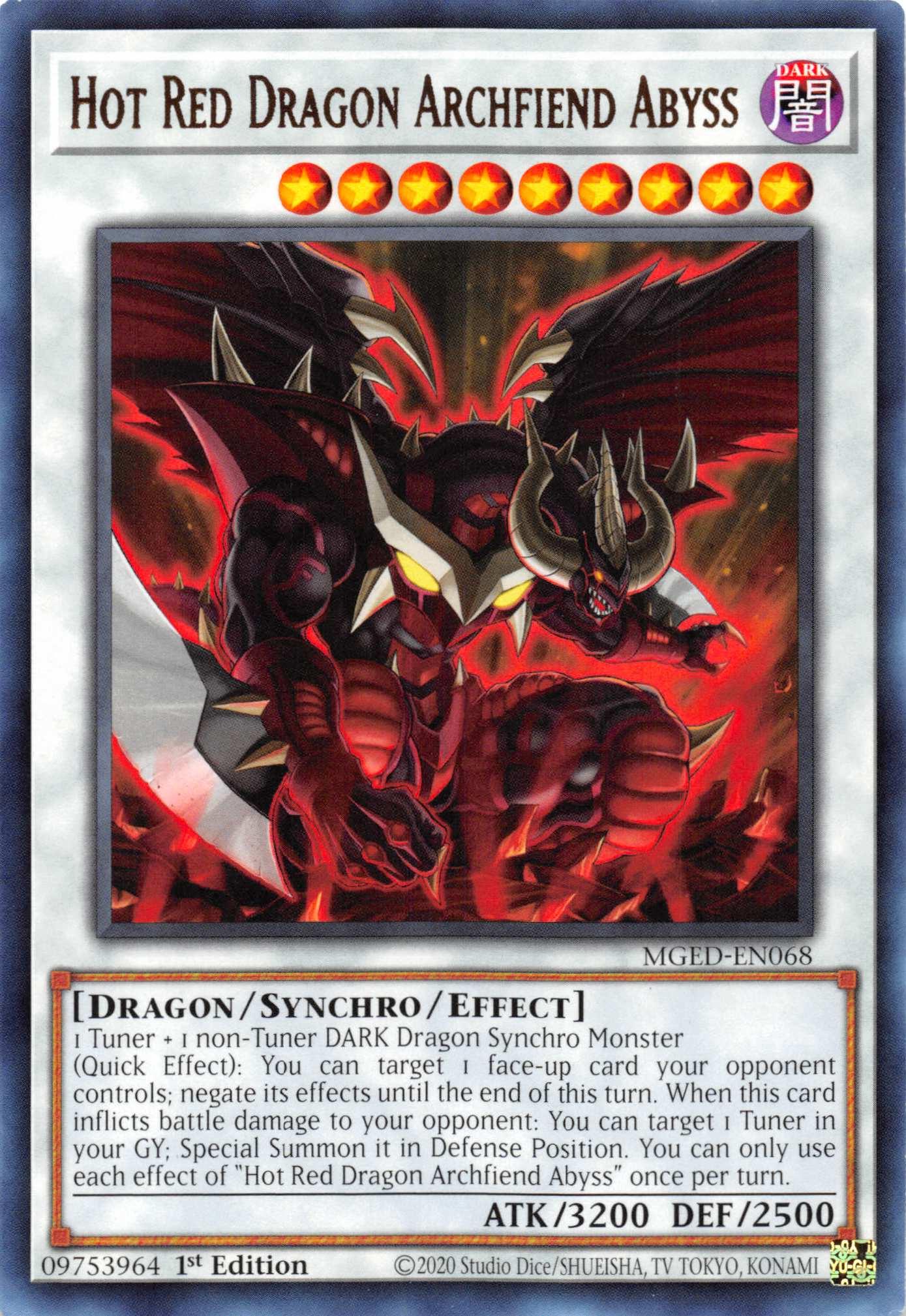 Hot Red Dragon Archfiend Abyss [MGED-EN068] Rare - Josh's Cards