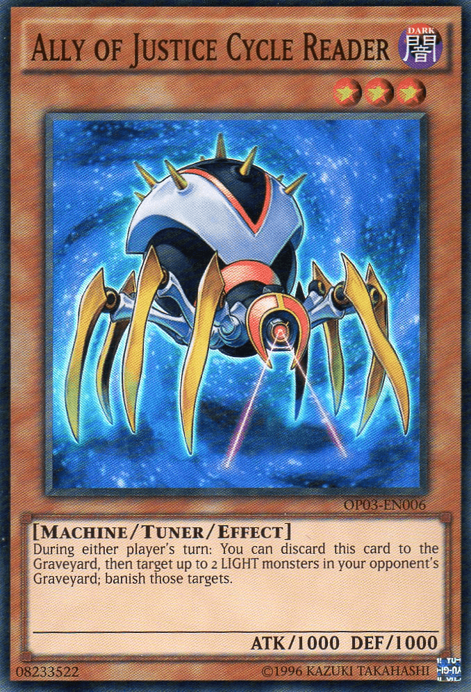 Ally of Justice Cycle Reader [OP03-EN006] Super Rare - Josh's Cards