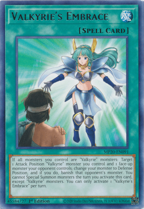Valkyrie's Embrace [MP20-EN091] Rare - Josh's Cards