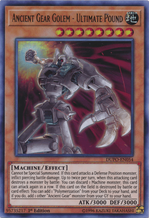 Ancient Gear Golem - Ultimate Pound [DUPO-EN054] Ultra Rare - Josh's Cards