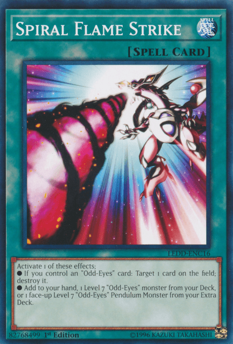 Spiral Flame Strike [LEDD-ENC16] Common - Josh's Cards