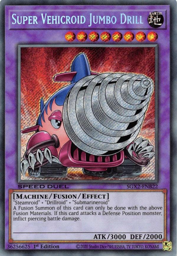 Super Vehicroid Jumbo Drill [SGX2-ENB22] Secret Rare - Josh's Cards