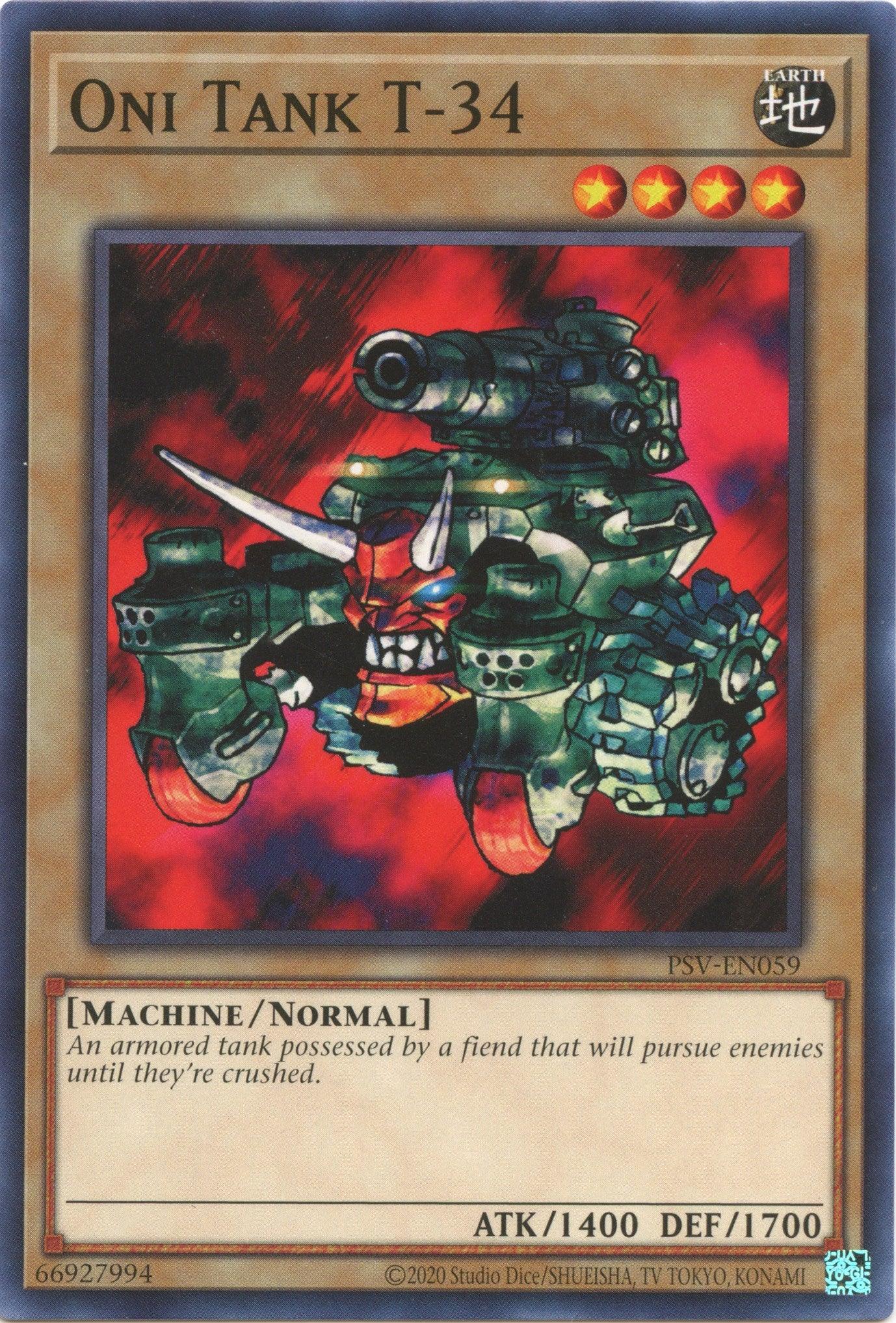 Oni Tank T-34 (25th Anniversary) [PSV-EN059] Common - Josh's Cards
