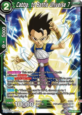 Cabba, to Battle Universe 7 (BT16-060) [Realm of the Gods] Parallel Foil