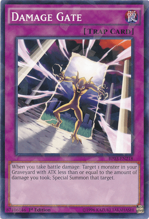 Damage Gate [BP03-EN218] Shatterfoil Rare - Josh's Cards