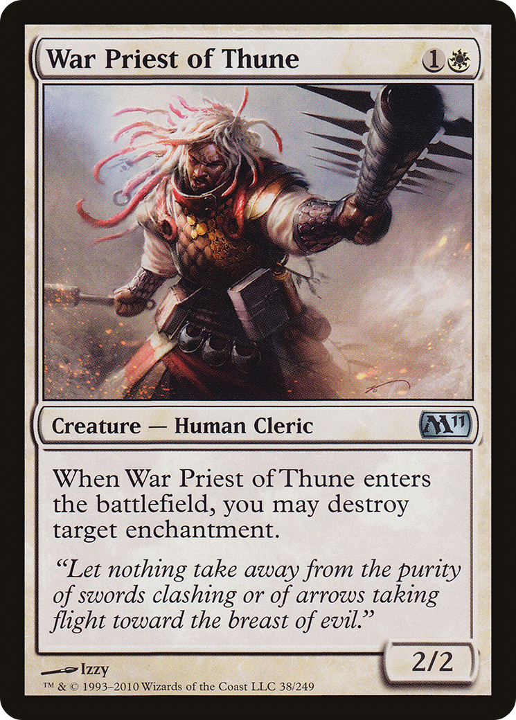 War Priest of Thune (M11-038) - Magic 2011 Foil