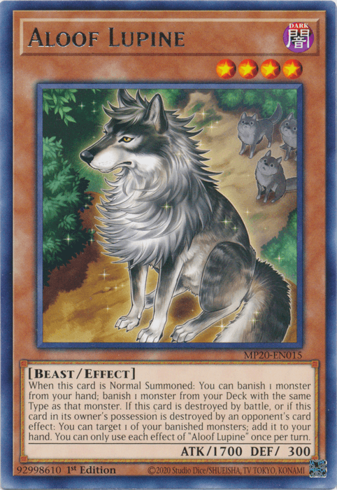 Aloof Lupine [MP20-EN015] Rare - Josh's Cards