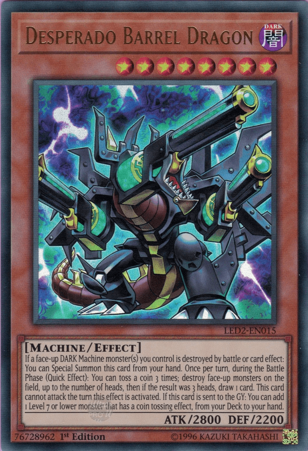 Desperado Barrel Dragon [LED2-EN015] Ultra Rare - Josh's Cards