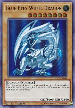Blue-Eyes White Dragon (Version 2) [LCKC-EN001] Ultra Rare - Josh's Cards