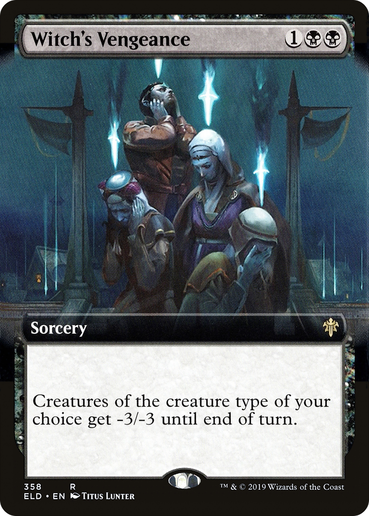 Witch's Vengeance (ELD-358) - Throne of Eldraine: (Extended Art) Foil