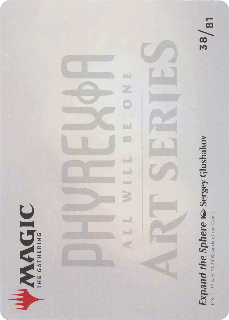 Expand the Sphere // Expand the Sphere (AONE-038) - Phyrexia: All Will Be One Art Series (Borderless) Foil