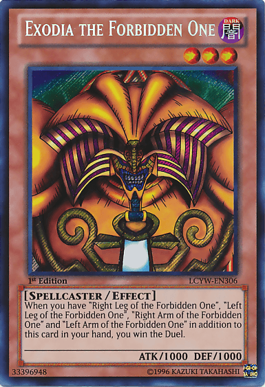 Exodia the Forbidden One [LCYW-EN306] Secret Rare - Josh's Cards