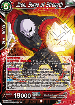 Jiren, Surge of Strength (BT14-015) [Cross Spirits] Parallel Foil