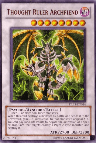 Thought Ruler Archfiend (Red) [DL11-EN014] Rare - Josh's Cards