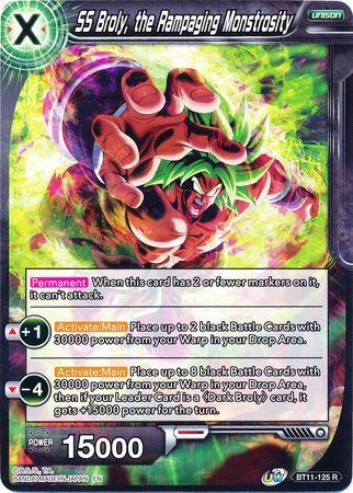 SS Broly, the Rampaging Monstrosity (BT11-125) [Vermilion Bloodline] Parallel Foil