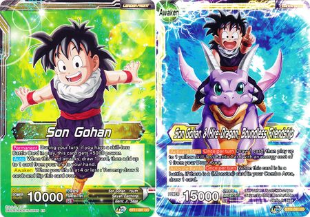 Son Gohan // Son Gohan & Hire-Dragon, Boundless Friendship (BT11-091) [Vermilion Bloodline 2nd Edition] Parallel Foil
