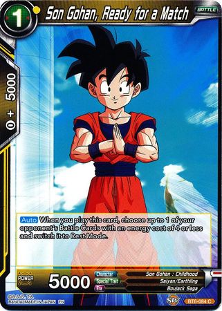 Son Gohan, Ready for a Match (BT6-084) [Destroyer Kings] Parallel Foil