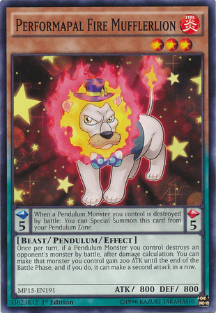 Performapal Fire Mufflerlion [MP15-EN191] Common - Josh's Cards