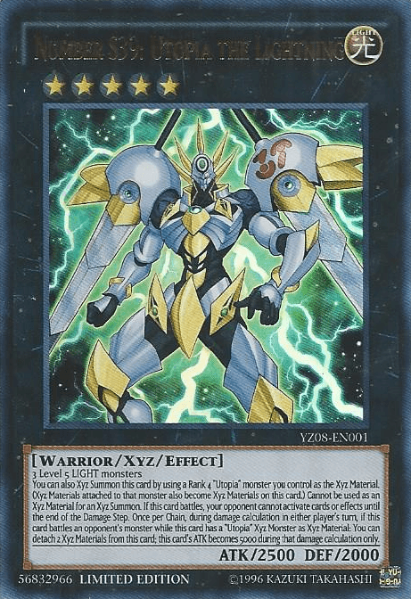 Number S39: Utopia the Lightning [YZ08-EN001] Ultra Rare - Josh's Cards