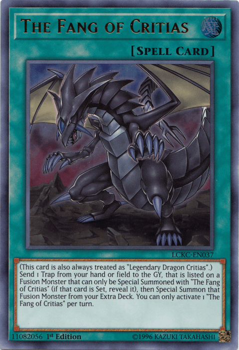 The Fang of Critias [LCKC-EN037] Ultra Rare - Josh's Cards