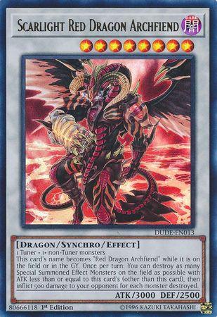 Scarlight Red Dragon Archfiend [DUDE-EN013] Ultra Rare - Josh's Cards