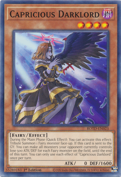 Capricious Darklord [ROTD-EN023] Common - Josh's Cards