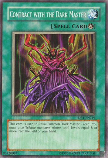 Contract with the Dark Master [DR1-EN249] Common - Josh's Cards
