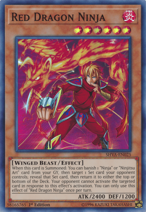 Red Dragon Ninja [SHVA-EN025] Super Rare - Josh's Cards