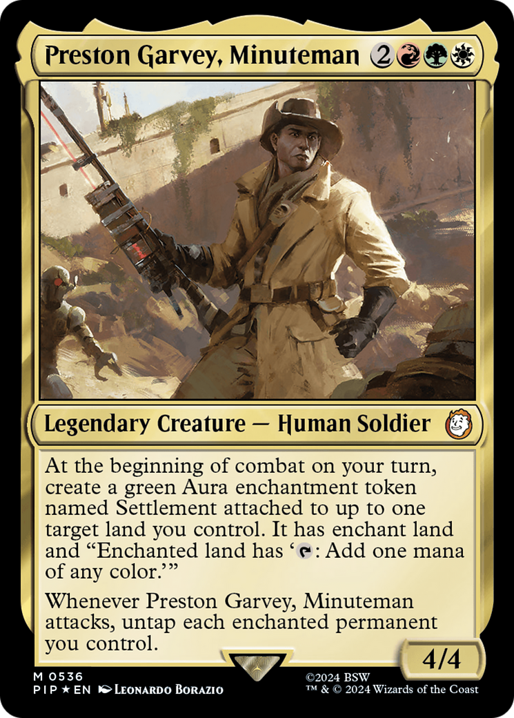 Preston Garvey, Minuteman (PIP-536) - Fallout Foil