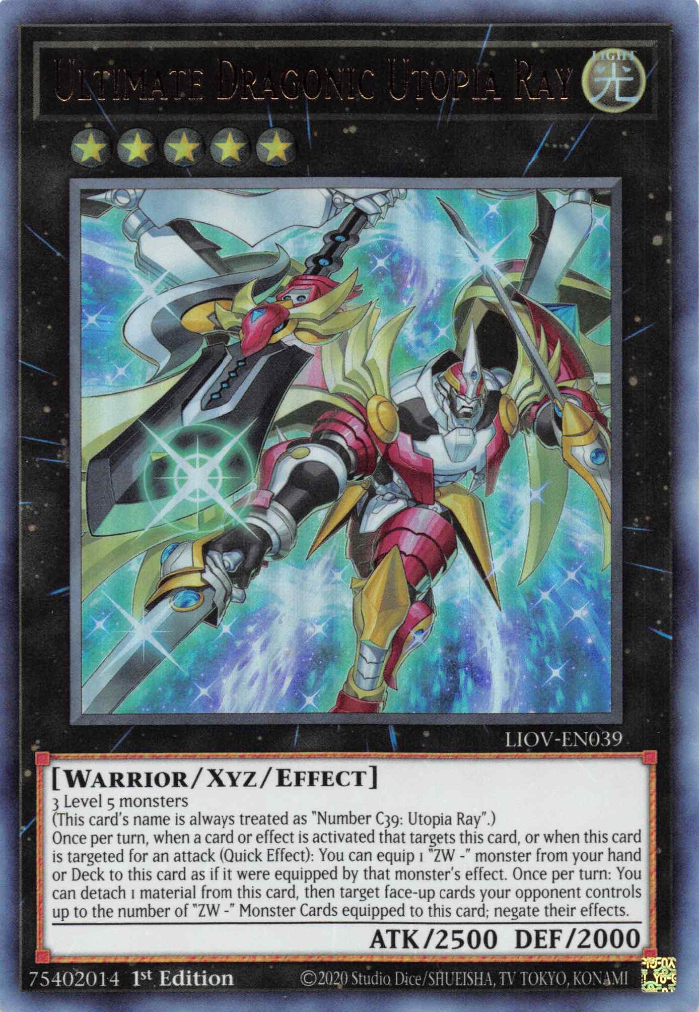 Ultimate Dragonic Utopia Ray [LIOV-EN039] Ultra Rare - Josh's Cards