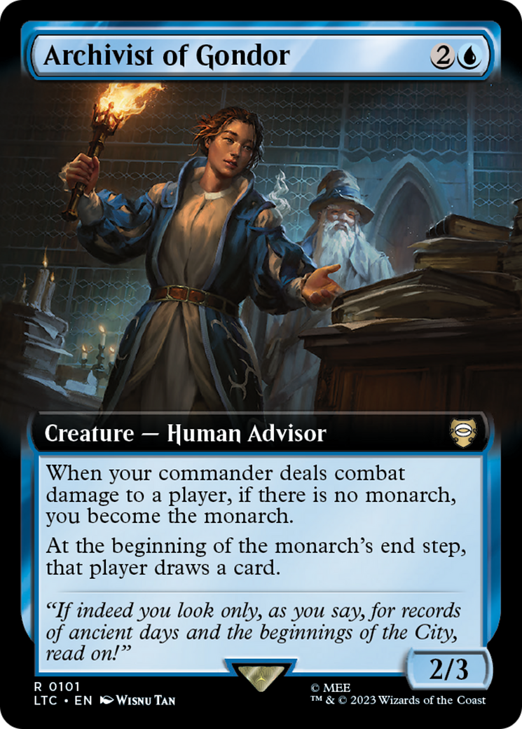 Archivist of Gondor (LTC-101) - Tales of Middle-earth Commander: (Extended Art)