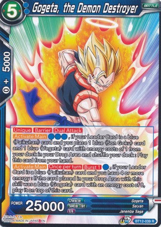 Gogeta, the Demon Destroyer (BT12-039) [Vicious Rejuvenation] Parallel Foil